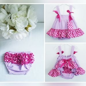 Just Couture Baby Girl's 2-Piece Set Tank Top and Bottom Matching Set Size  6-9M